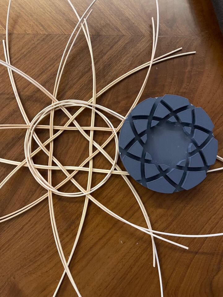 Rattan Örme Kalıbı, Şablon, Pattern, Template Model No -15-