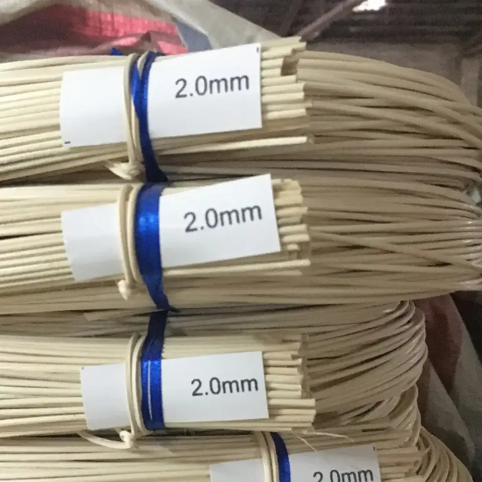 Rattan Core Doğal Bambu Çubuk 2 mm Dekoratif Örgü İpi, Rattan İp