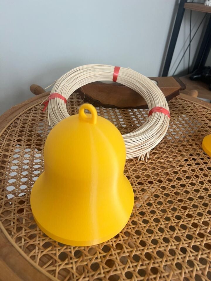 Rattan İçin Çan Örme Kalıbı, Yılbaşı Çanı, Avize, Aplik Kalıbı