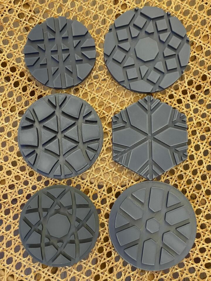 Rattan Örme Kalıp Seti -5-, 6 Parça Set 10-12 cm Büyük Boy