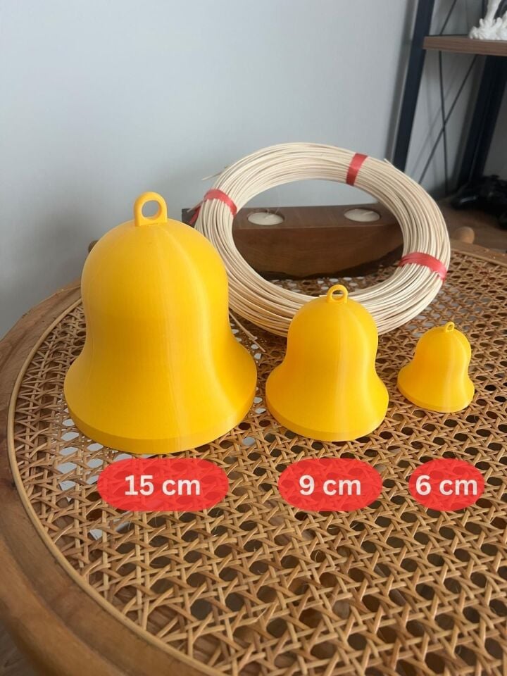 Rattan İçin Çan Örme Kalıbı, Yılbaşı Çanı, Avize, Aplik Kalıbı 3 lü Seti
