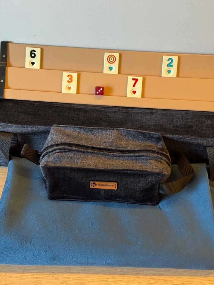 Okey Takım Seti Çantalı, Masa Örtülü, Okey Takımıyla Birlikte