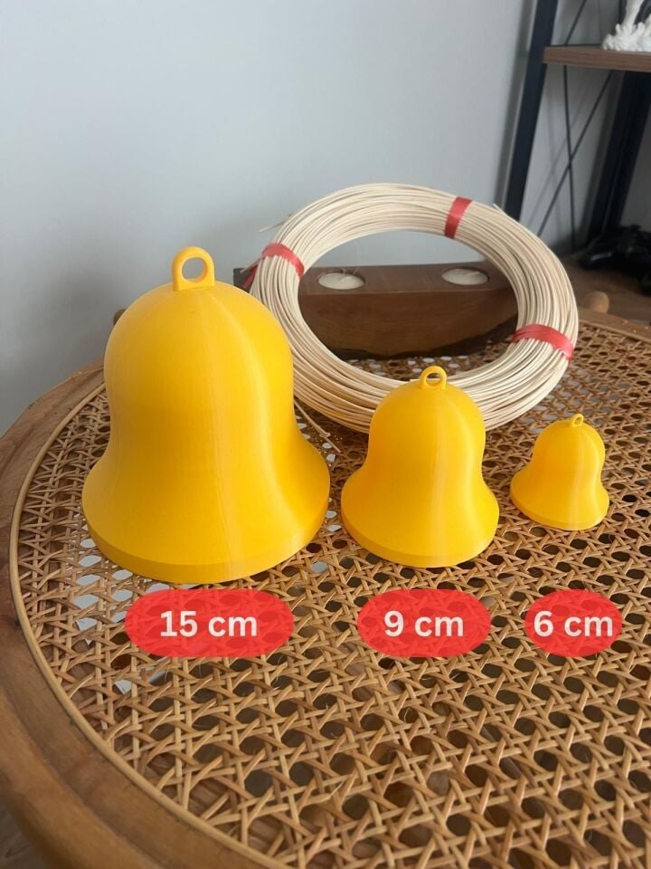 Rattan İçin Çan Örme Kalıbı, Yılbaşı Çanı, Avize, Aplik Kalıbı 4 lü Seti
